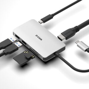 D-Link DUB-M610 | Docking Station & Poortreplicator | USB-C 3.2 Gen 1 | Aluminium/Zwart - Afbeelding 4