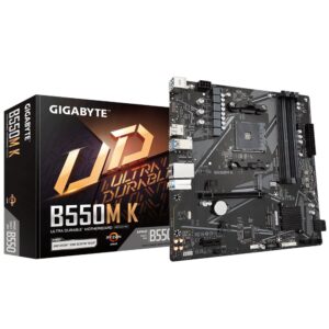 Gigabyte B550M K 1.0 | Socket AM4 | AMD B550 | 4xDDR4 | Micro-ATX | Moederbord - Afbeelding 1