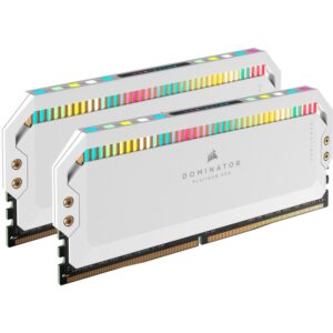 Corsair Dominator Platinum RGB Wit | 64GB 2x32GB DDR5 | 5200MHz | DIMM | CL40 | Geheugenmodule | RAM - Afbeelding 1