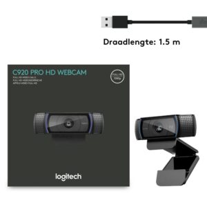 Logitech C920 HD | 1080p 30FPS USB Webcam | Met Microfoon - Afbeelding 11