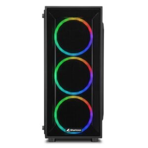 Sharkoon TG4M RGB | Midi Tower Case | Zwart - Afbeelding 3