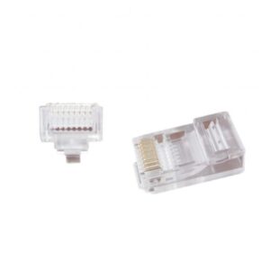 Gembird kabel-connector | 8P8C | RJ45 | Transparant | LC-PTU-01/100 - Afbeelding 1