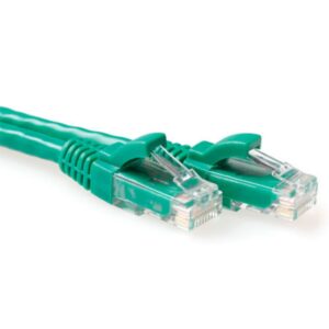 ACT UTP Cat 6A Patchkabel (IB2752) | 0,5 m | Snagless | Groen - Afbeelding 1
