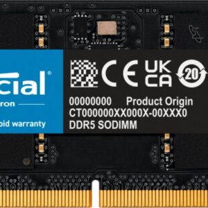 Crucial | 1x32GB DDR5 | 4800MHz | SODIMM | CL40 | Geheugenmodule | RAM - Afbeelding 1