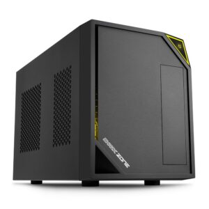 Sharkoon Shark Zone C10 | Mini-ITX Case | Zwart/Geel - Afbeelding 4