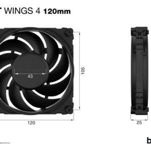 be quiet! Silent Wings 4 | 120mm Behuizingsventilator | Zwart | Single Pack (1 stuk) - Afbeelding 6