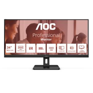 AOC U34E2M 34" | UWQHD 3440x1440 | VA | 100Hz | 4ms | Ultrawide Monitor - Afbeelding 1