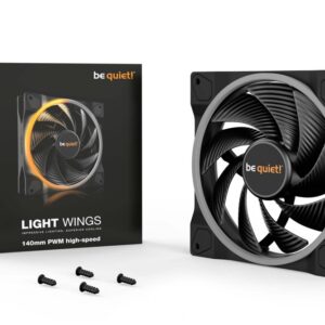 be quiet! Light Wings 140mm PWM High-Speed | Behuizingsventilator 14 cm | Zwart | 1 Stuk - Afbeelding 6