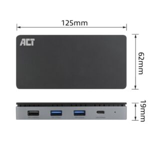 ACT AC7093 | USB-C 4K Docking Station | 2x HDMI + Ethernet + USB-C/USB-A + PD | 1m Kabel - Afbeelding 10