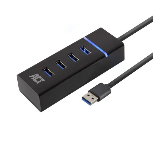 ACT AC6300 | USB 3.2 Gen 1 Interface Hub | Type-A | 5 Gbps | Zwart - 0
