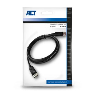 ACT AC3910 | DisplayPort 1.4 Kabel | 2,0m | Zwart - Afbeelding 5