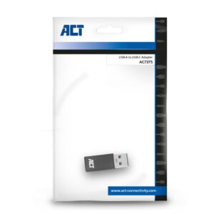 AC7375 ACT kabel-tussenstuk | USB-C naar USB-A | Grijs - Afbeelding 6