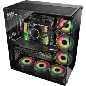 Inter-Tech C-701 Panorama | Full Tower Case | Zwart - Afbeelding 5
