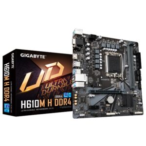 GIGABYTE H610M H V3 DDR4 | Socket LGA 1700 | Intel H610 Express | 2xDDR4 | Micro ATX | Moederbord - Afbeelding 1