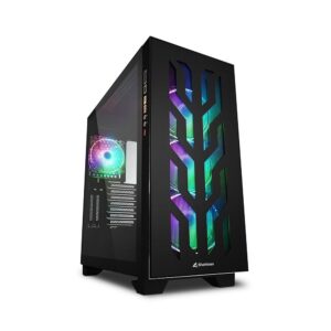 Sharkoon Elite Shark CA300T RGB | Tower Case | Zwart - Afbeelding 1