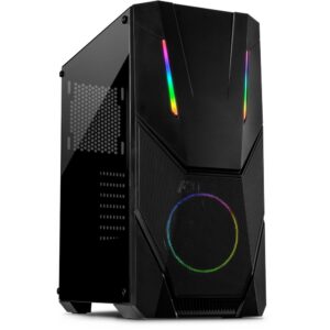 Inter-Tech IT-3303 Hornet RGB | Midi Tower Case | Zwart - Afbeelding 1