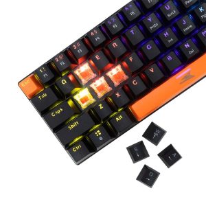 Baracuda DOLPHIN RGB 60% | Bedraad Gaming Toetsenbord | Red Switches | Anti-Ghosting | QWERTY | Zwart - Afbeelding 5