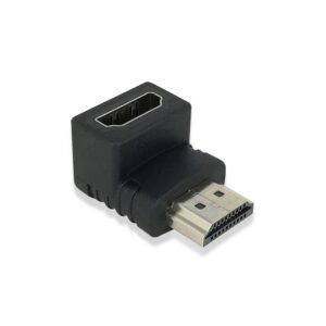 ACT AC7570 haaks kabel-tussenstuk | HDMI | Zwart - Afbeelding 1