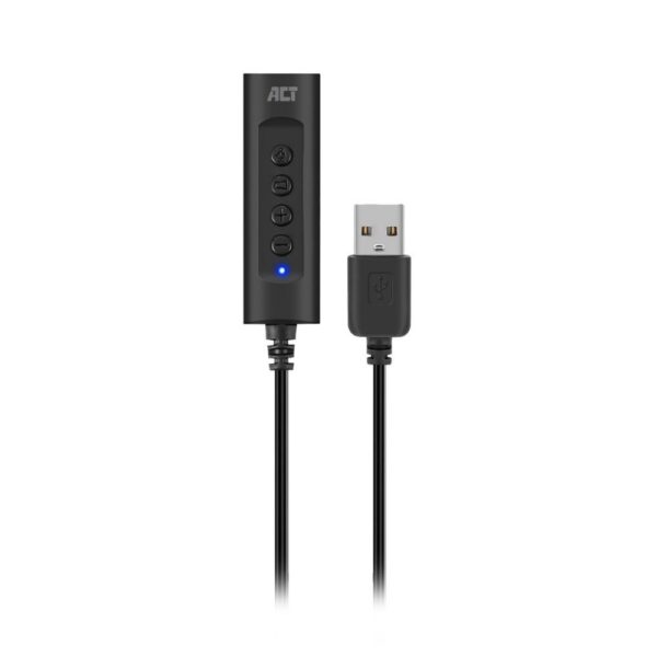 ACT AC9360 | USB Geluidskaart | 3,5 mm Audio | Plug & Play | Compact Design - 0