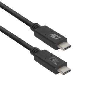 ACT AC7431 | USB4 Gen 2x2 Kabel | USB-C naar USB-C | 1m | Zwart - Afbeelding 1