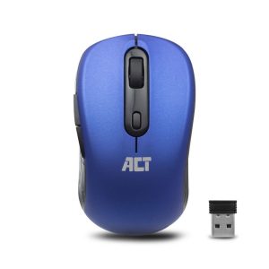ACT AC5140 | Draadloze Muis | Links- en Rechtshandig | RF | 1600 DPI | Blauw/Zwart - Afbeelding 1