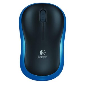 Logitech M185 | Draadloze Muis | Links- en Rechtshandig | RF | 1000 DPI | Zwart/Blauw - Afbeelding 1