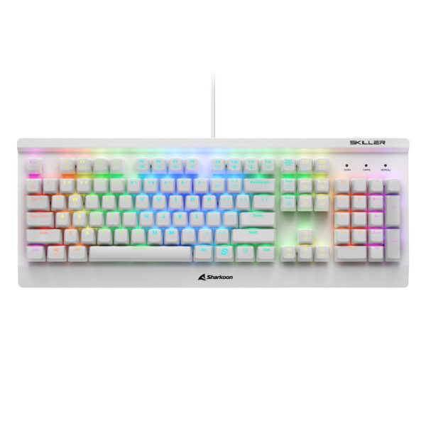 Sharkoon Skiller SGK3 RGB | Bedraad Gaming Toetsenbord | QWERTY | Wit - 0