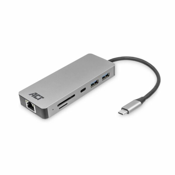 ACT AC7092 USB-C Hub 3.0 | 2x USB-A & 2x USB-C Poorten | 5 Gbps | Aluminium Behuizing | 12 cm Kabel - 0