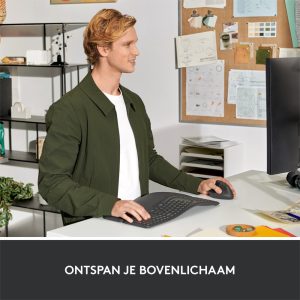 Logitech Lift | Ergonomische Draadloze Muis | Linkshandig | RF + Bluetooth | 4000 DPI | Grafiet - Afbeelding 9