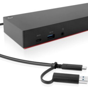 Lenovo 40AF0135EU | Docking Station & Poortreplicator | USB-C | Zwart - Afbeelding 1