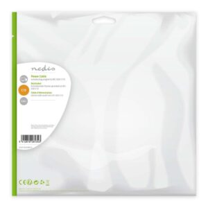 Nedis CEGP10000BK20 | 2 m Stroomkabel | Type F (CEE 7/7) Haaks naar IEC-320-C13 | Zwart | 10A | PVC - Afbeelding 4