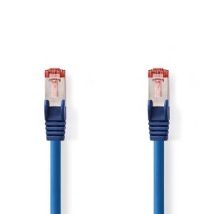 Nedis netwerkkabel | Cat6 | S/FTP (S-STP) | 2 m | Blauw | CCGP85221BU20 - Afbeelding 1