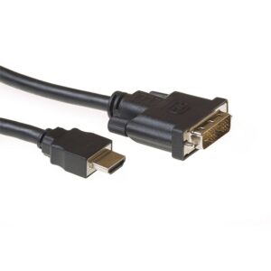 ACT AC7520 | HDMI naar DVI-D Kabel | 2 m | Zwart - Afbeelding 1