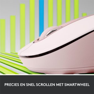 Logitech Signature M650 | Draadloze Muis | Rechtshandig | RF + Bluetooth | 2000 DPI | Roze - Afbeelding 8