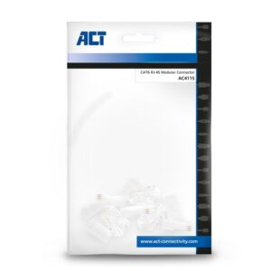ACT AC4115 UTP Cat6 Modulaire Connector | RJ45 | Zip Bag Verpakking - Afbeelding 6
