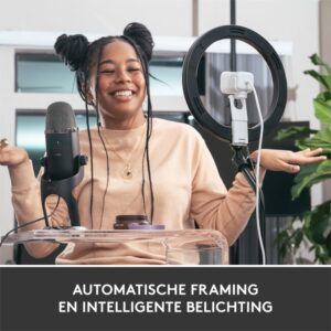 Logitech StreamCam | 1080p 60FPS USB-C Webcam met Microfoon | Wit - Afbeelding 9