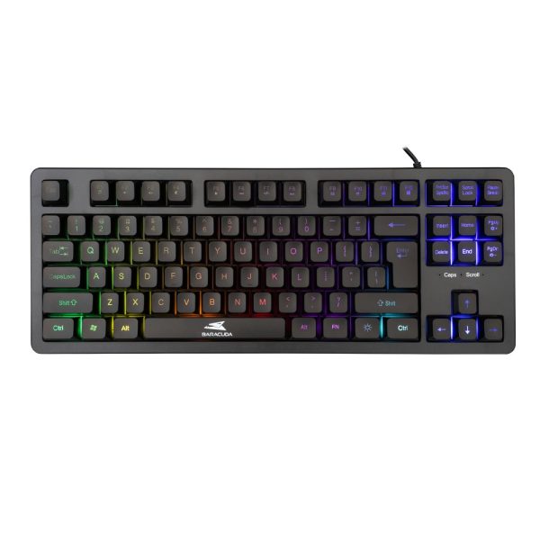 Baracuda KRILL RGB | Tenkeyless Bedraad Gaming Toetsenbord | QWERTY | Zwart - 0