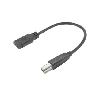 ACT Adapterkabel | USB Type-C (Female) naar USB-B 2.0 (Printer) | 0,2 meter - Afbeelding 1