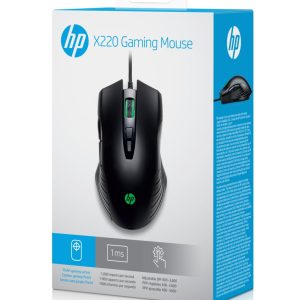 HP X220 | Bedrade Gaming Muis | Links- en Rechtshandig | USB-A | 3600 DPI | Zwart - Afbeelding 8