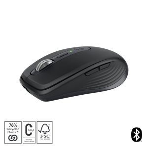 Logitech MX Anywhere 3S | Draadloze Muis | Rechtshandig | RF + Bluetooth | 8000 DPI | Grafiet - Afbeelding 1