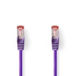Nedis S/FTP Cat 6 Netwerkkabel | 2 m | Violet - Afbeelding 1