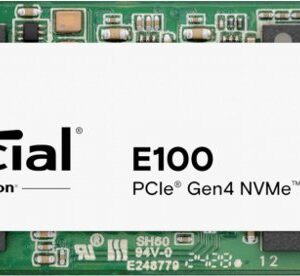 Crucial E100 2TB | PCIe NVMe SSD | Gen4 M.2 | 7.400 MB/s lezen | 7.000 MB/s schrijven - Afbeelding 1