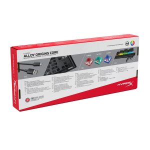 HyperX Alloy Origins Core | Bedraad Gaming Toetsenbord USB | QWERTY US | Zwart - Afbeelding 8