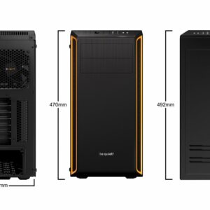 be quiet! Pure Base 600 Window | Midi Tower Case | Zwart/Oranje - Afbeelding 5