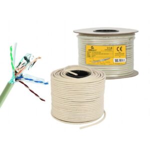 Gembird F/UTP Cat 6 Netwerkkabel | 100 m | Grijs - Afbeelding 1