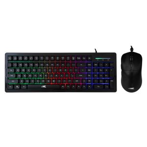 Baracuda ORCA RGB | Bekabeld Gaming Toetsenbord inclusief Muis | QWERTY | Zwart - Afbeelding 1