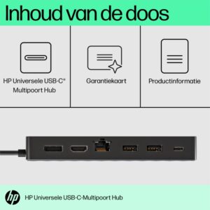 HP Universal Multiport Hub | USB-C | Zwart - Afbeelding 10