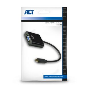 ACT AC7300 | USB-C naar VGA Adapter | 0,15 m | Zwart - Afbeelding 5