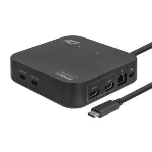ACT AC7150 | Docking Station | USB-C | Zwart - Afbeelding 1
