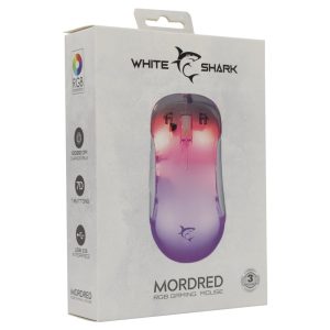 White Shark Mordred-W | Gaming Muis | 825 Chipset | RGB Verlichting | 12.800 DPI | Wit - Afbeelding 3